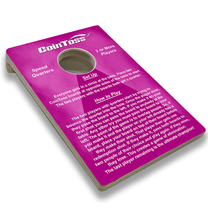 CoinToss Boards - Speed Quarters - Pink