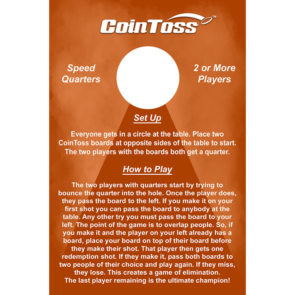 CoinToss Boards - Speed Quarters - Orange