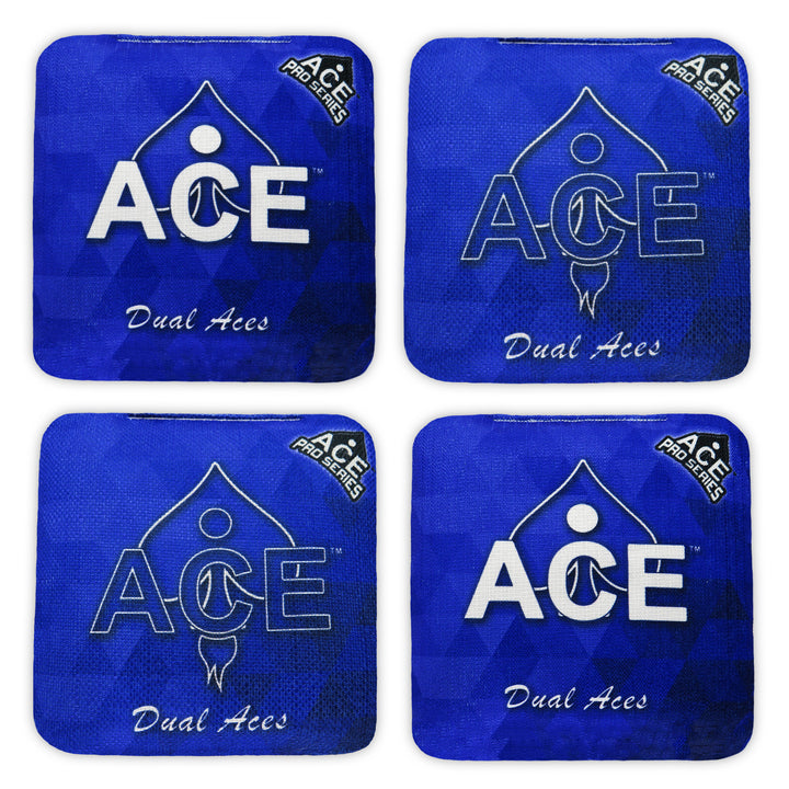 Dual Aces - Navy Blue (Set of 4 Bags) - ACE Pro Stamped