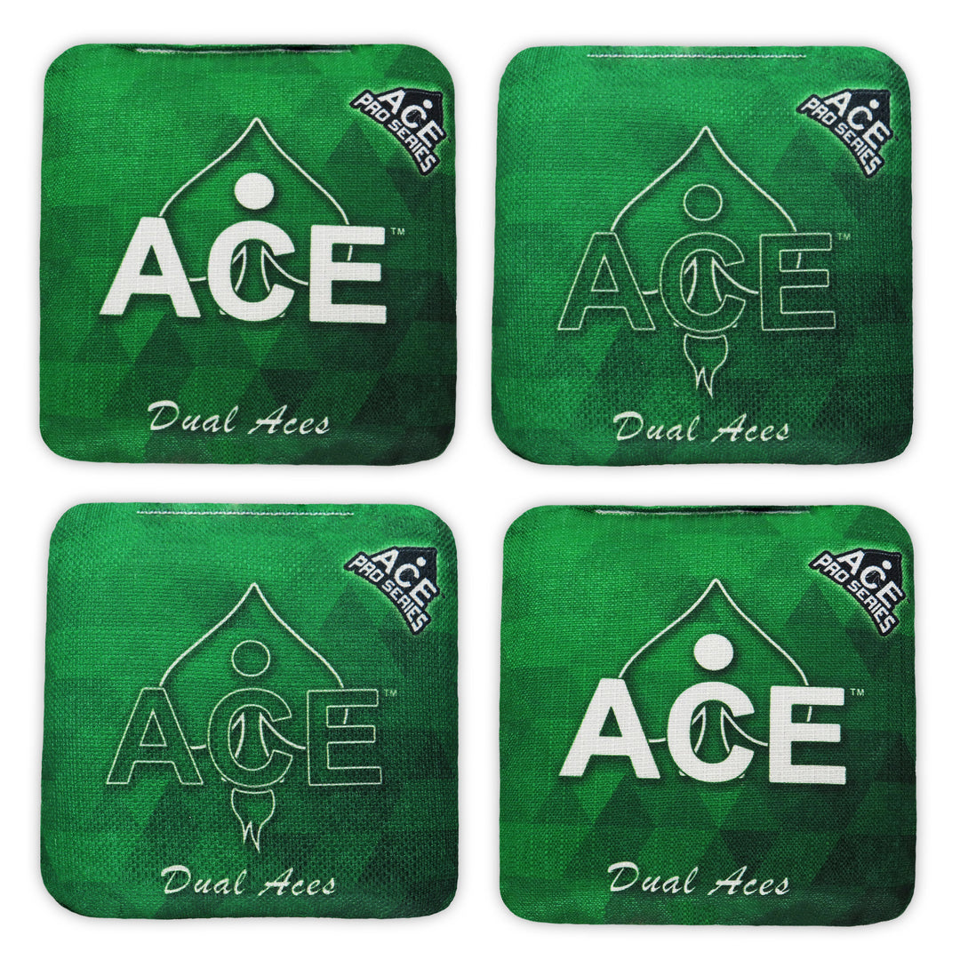 Dual Aces - Green (Set of 4 Bags) - ACE Pro Stamped