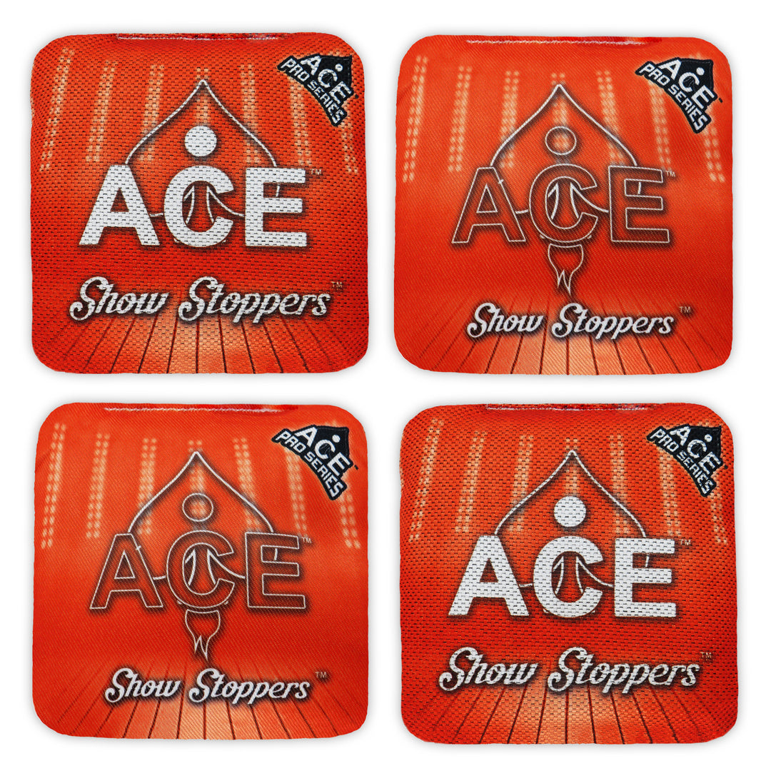 Show Stoppers - Red (Set of 4 Bags) - ACE Pro Stamped Cornhole Bags