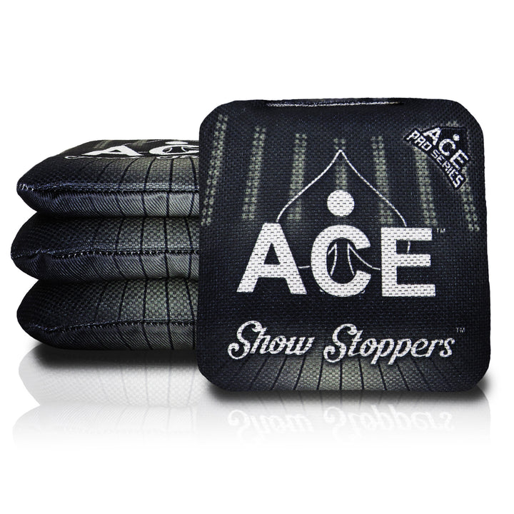 Show Stoppers - Black (Set of 4 Bags) - ACE Pro Stamped Cornhole Bags