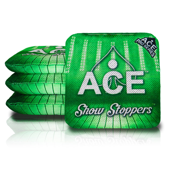 Show Stoppers - Green (Set of 4 Bags) - ACE Pro Stamped Cornhole Bags