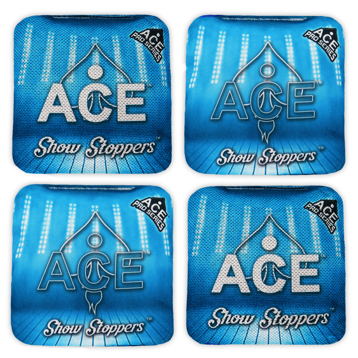 Show Stoppers - Light Blue (Set of 4 Bags) - ACE Pro Stamped Cornhole Bags