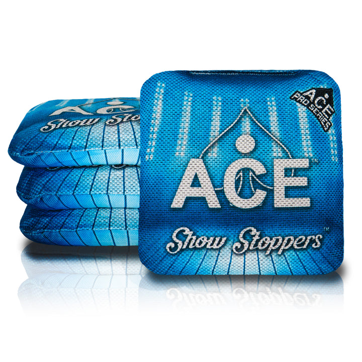 Show Stoppers - Light Blue (Set of 4 Bags) - ACE Pro Stamped Cornhole Bags