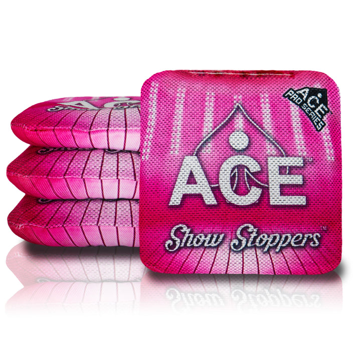 Show Stoppers - Pink (Set of 4 Bags) - ACE Pro Stamped Cornhole Bags