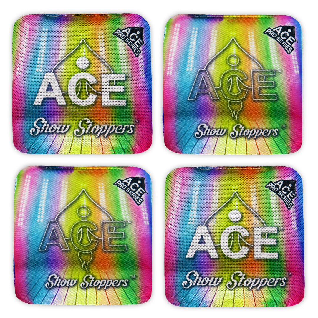 Show Stoppers - Rainbow (Set of 4 Bags) - ACE Pro Stamped Cornhole Bags