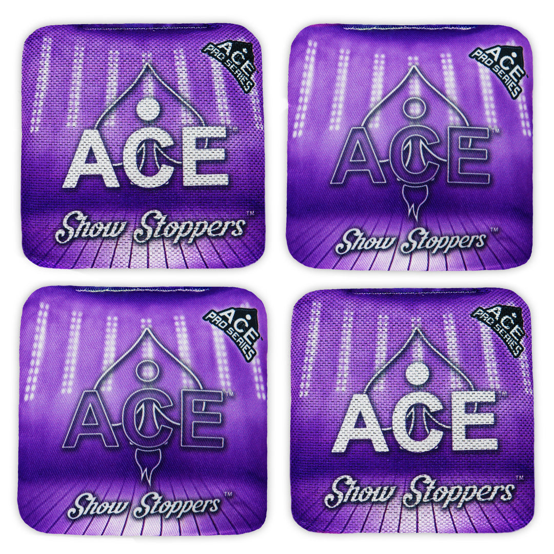 Show Stoppers - Purple (Set of 4 Bags) - ACE Pro Stamped Cornhole Bags