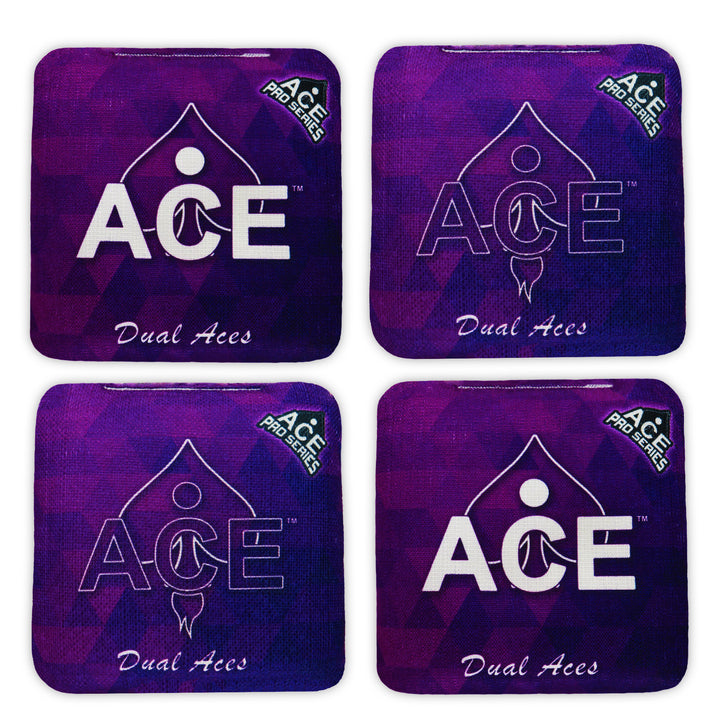 Dual Aces - Purple (Set of 4 Bags) - ACE Pro Stamped