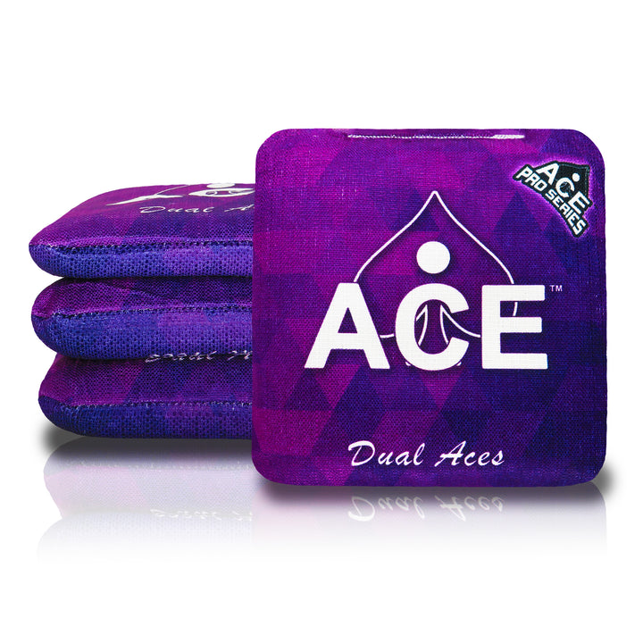 Dual Aces - Purple (Set of 4 Bags) - ACE Pro Stamped