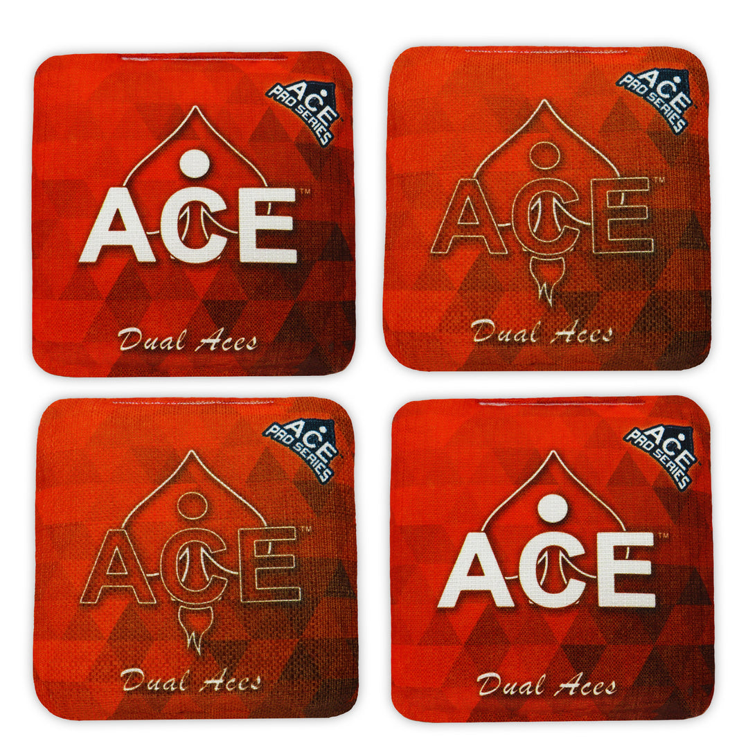 Dual Aces - Red (Set of 4 Bags) - ACE Pro Stamped