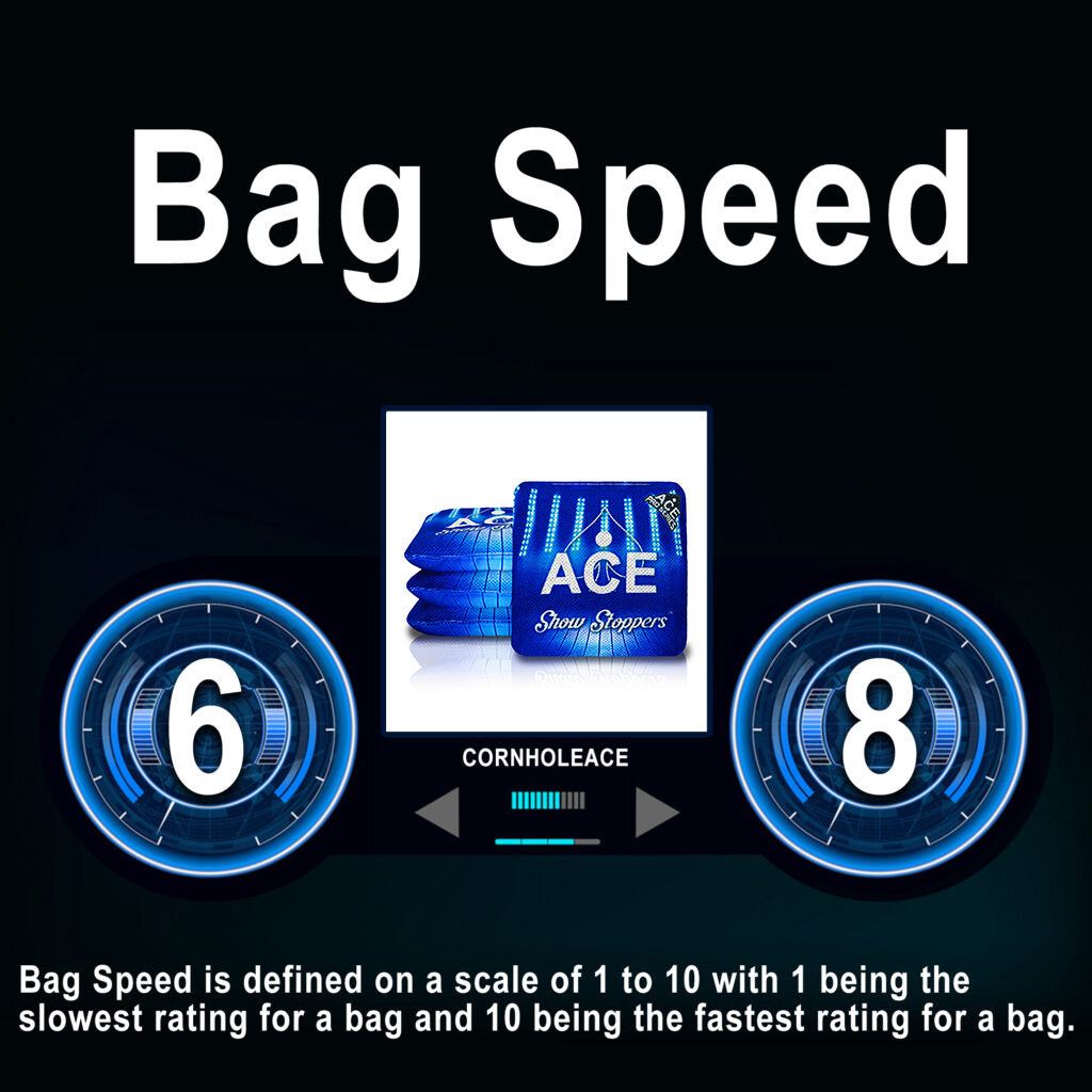 Show Stoppers - Blue (Set of 4 Bags) - ACE Pro Stamped Cornhole Bags