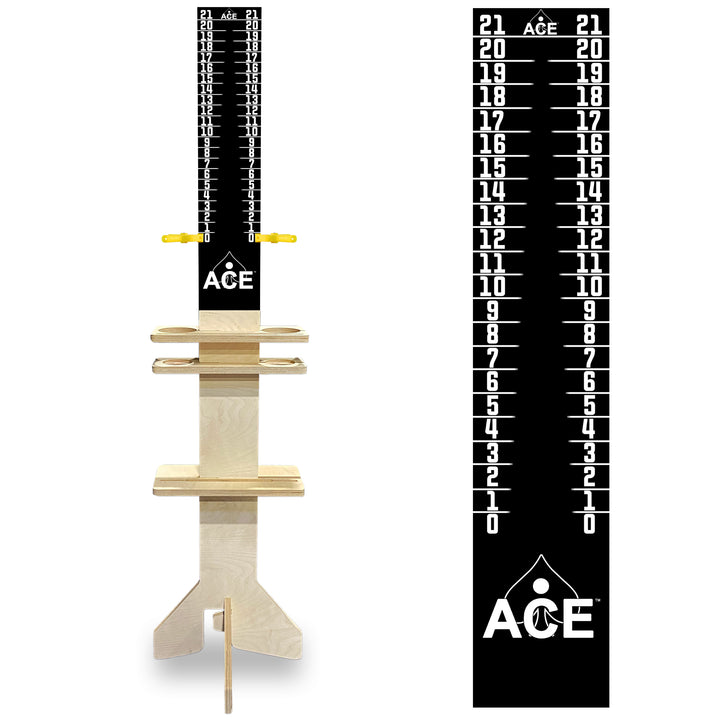 Elite Cornhole Scoreboard Triangle Edition (Black/Black)