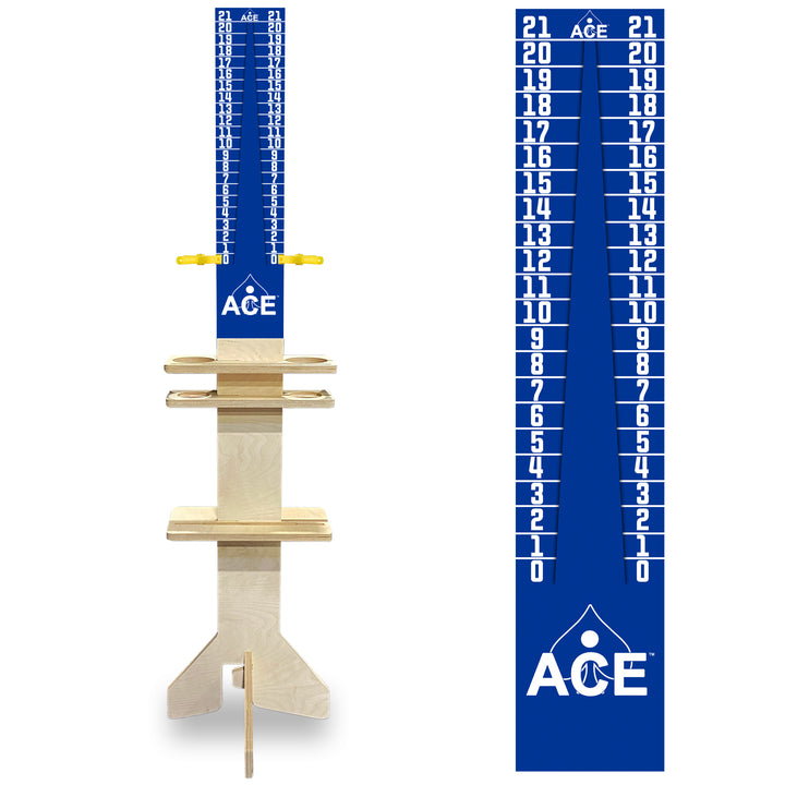 Elite Cornhole Scoreboard Triangle Edition (Navy Blue/Navy Blue)