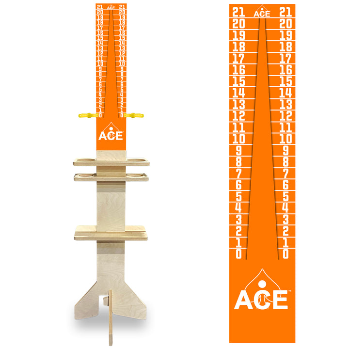 Elite Cornhole Scoreboard Triangle Edition (Orange/Orange)