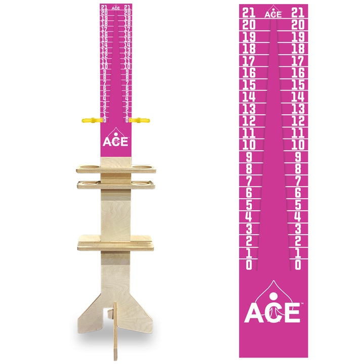 Elite Cornhole Scoreboard Triangle Edition (Pink/Pink)