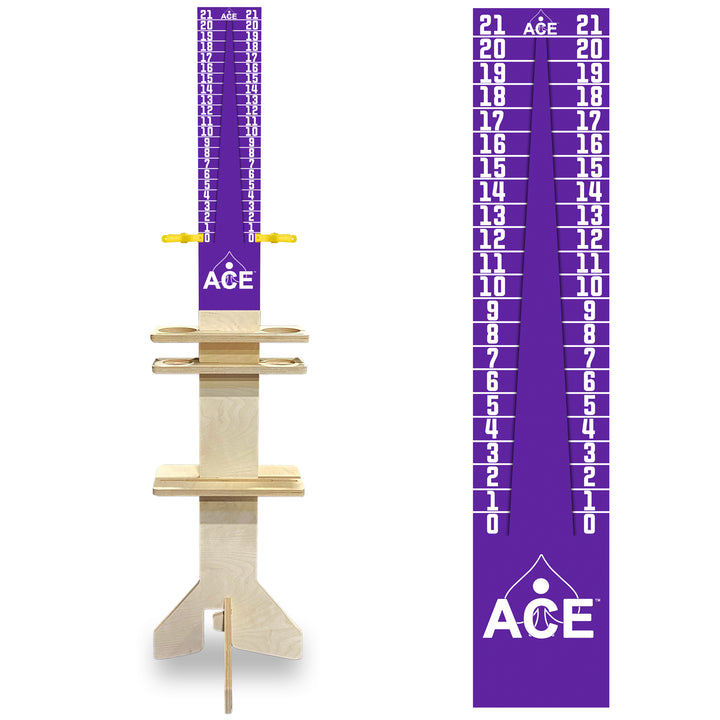 Elite Cornhole Scoreboard Triangle Edition (Purple/Purple)