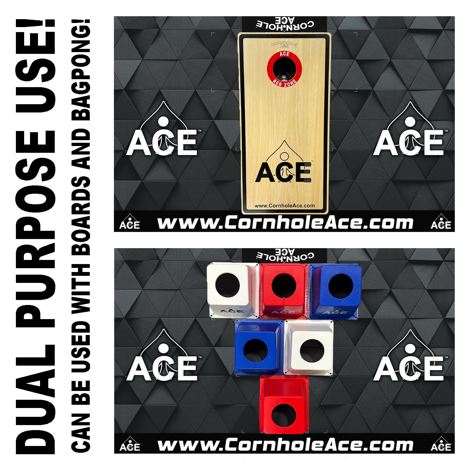 ACE Cornhole Pitch Pad Mat Set | 2 Pads, 8 ft. x 5 ft. – CornholeAce