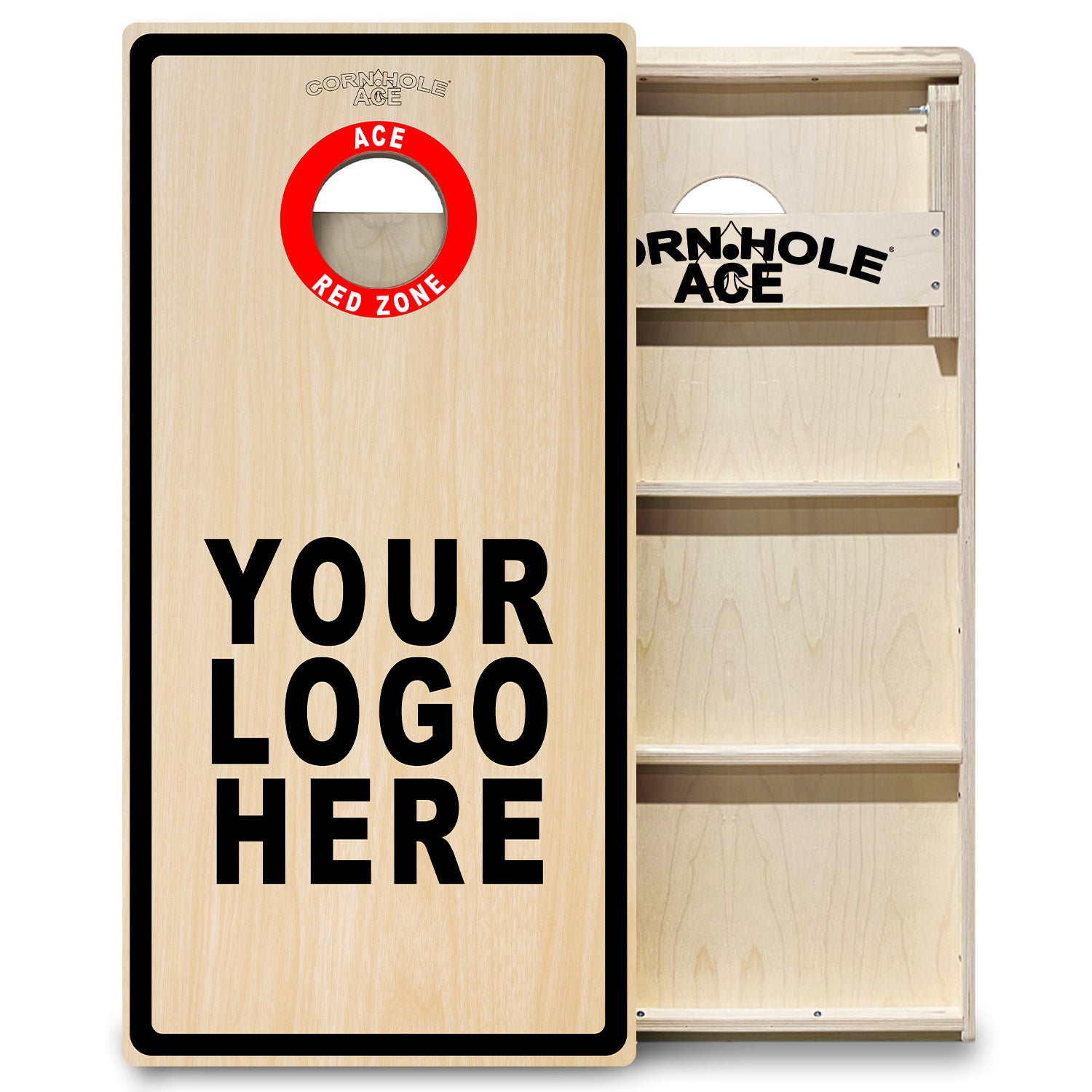 Custom ACE Red Zone Professional Cornhole Board Set – CornholeAce