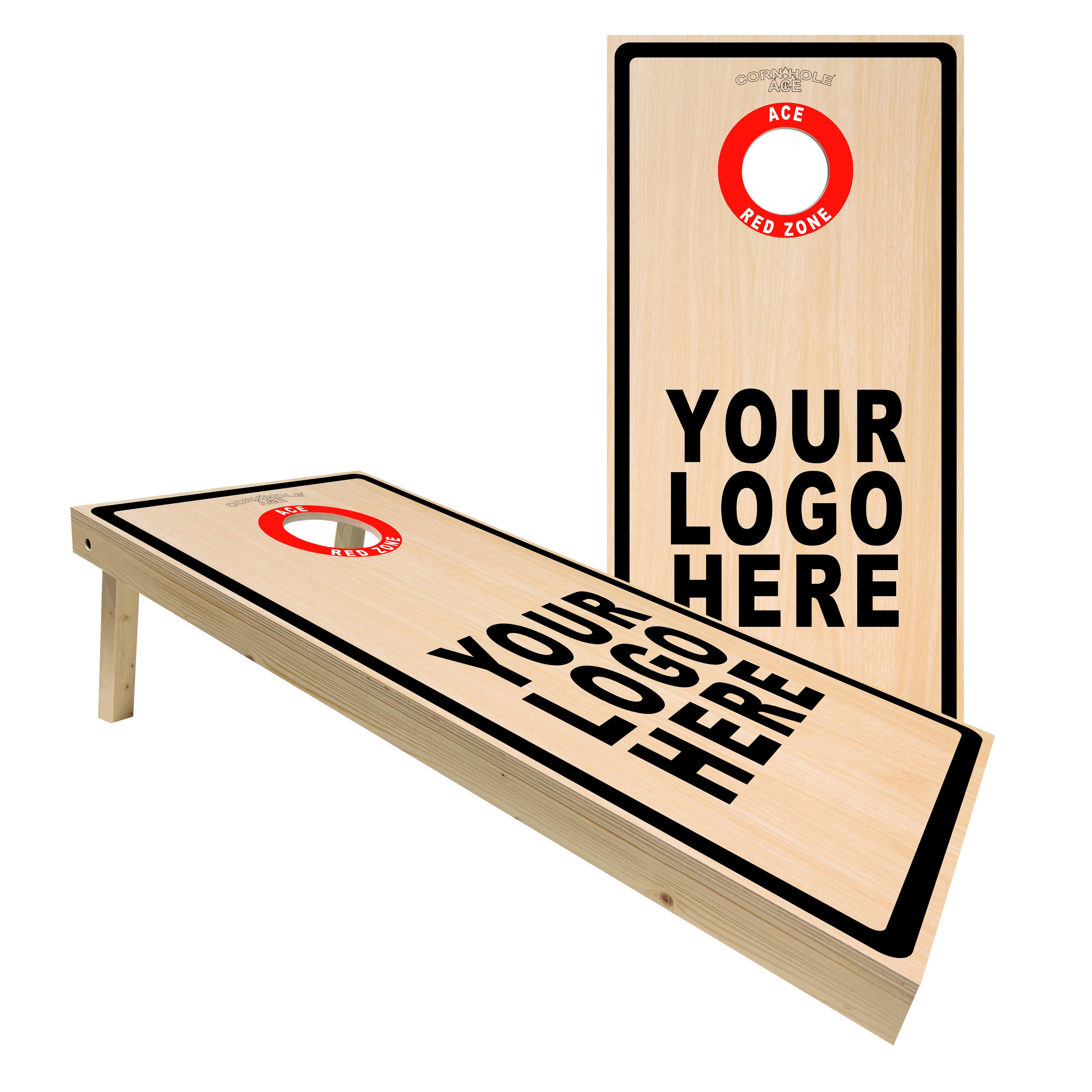 Custom ACE Red Zone Standard Cornhole Board Set – CornholeAce