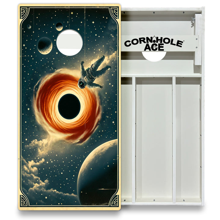 Falling Into the Void - Cornhole Board Set - All Weather