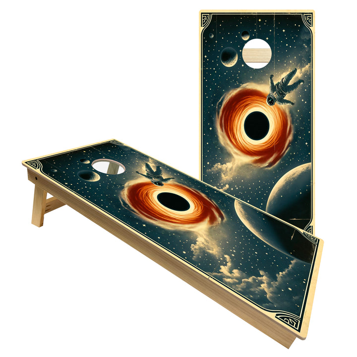 Falling Into the Void - Cornhole Board Set - Intermediate