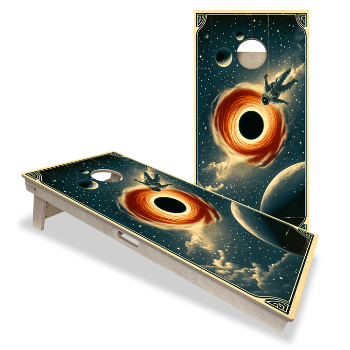 Falling Into the Void - Cornhole Board Set - Professional