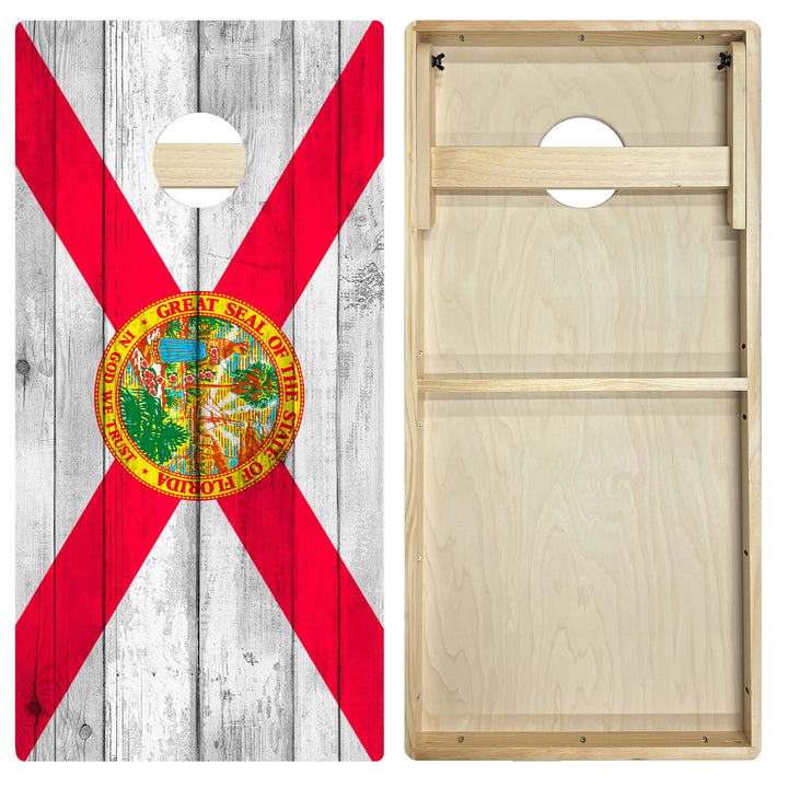 Florida State Flag - Cornhole Board Set - Intermediate