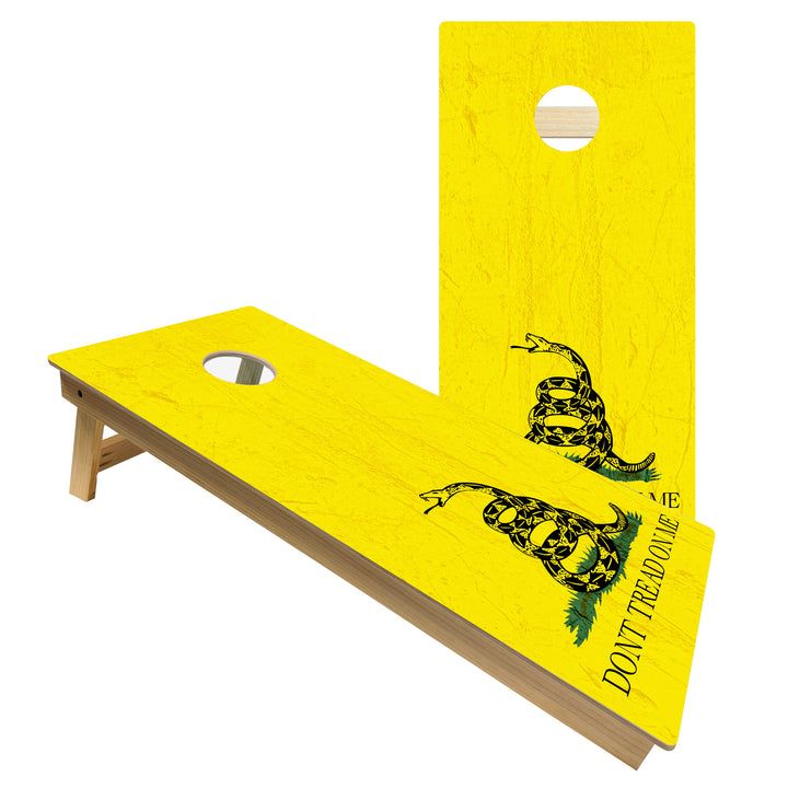 Don't Tread on Me - Gadsden Flag - Cornhole Board Set - Intermediate