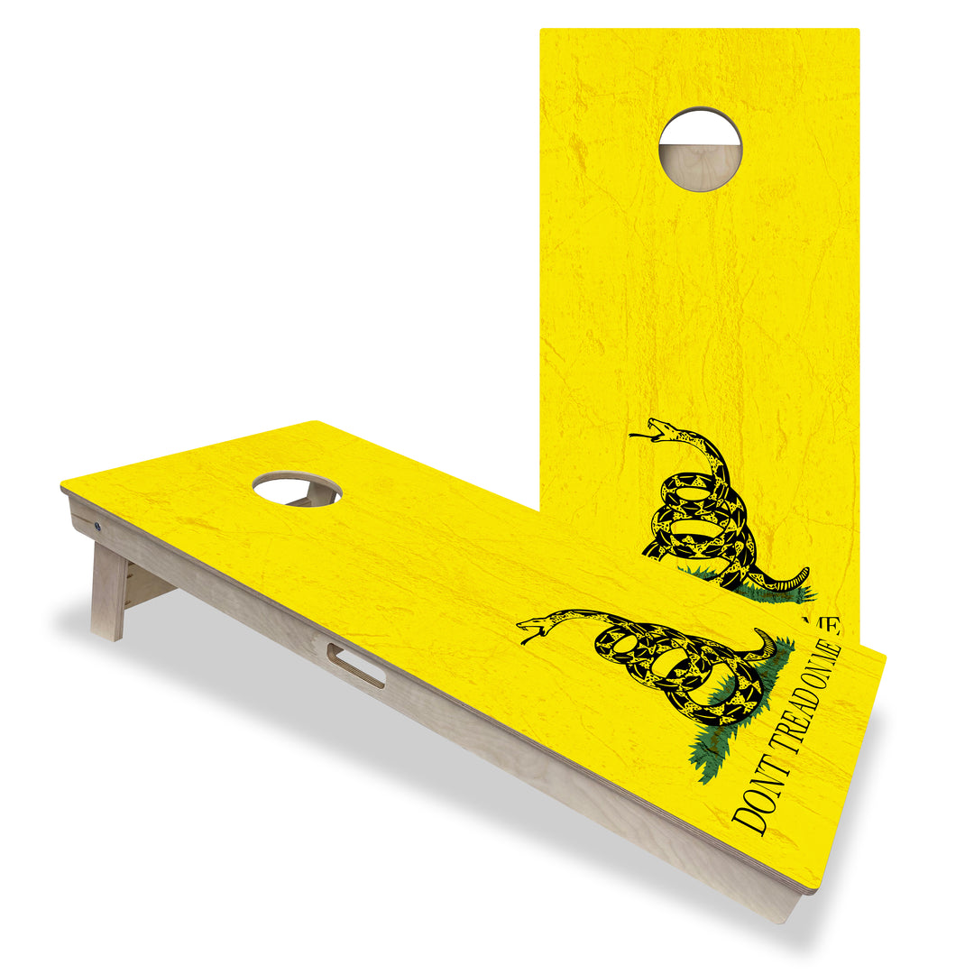 Don't Tread on Me - Gadsden Flag - Cornhole Board Set - Professional