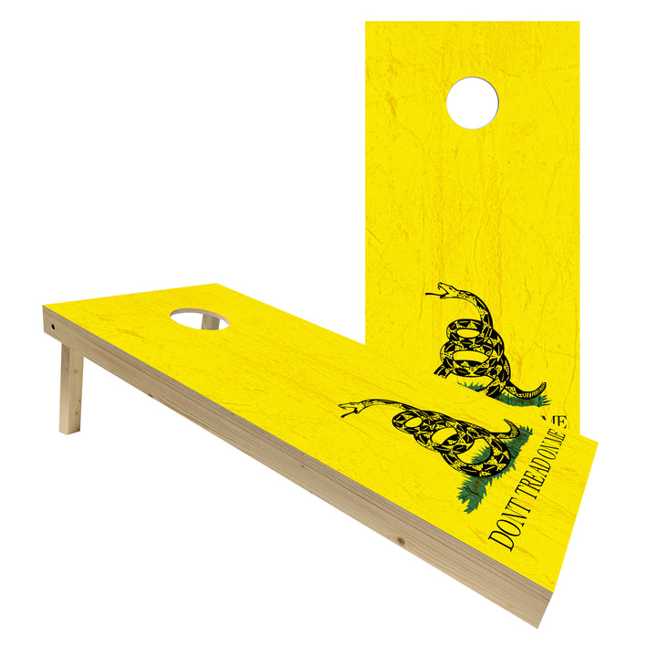 Don't Tread on Me - Gadsden Flag - Cornhole Board Set - Standard