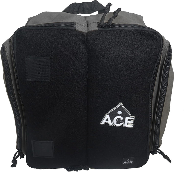 Cornhole Backpack with ACE Patch - Gray/Silver
