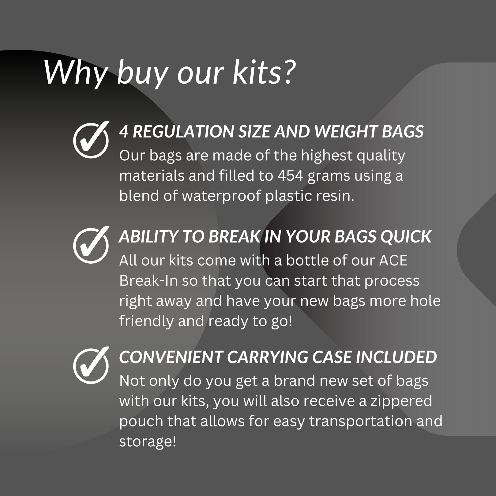 Legendary - Red - ACE Pro Bag Kit: 4 Pro Bags + Break-In Kit +