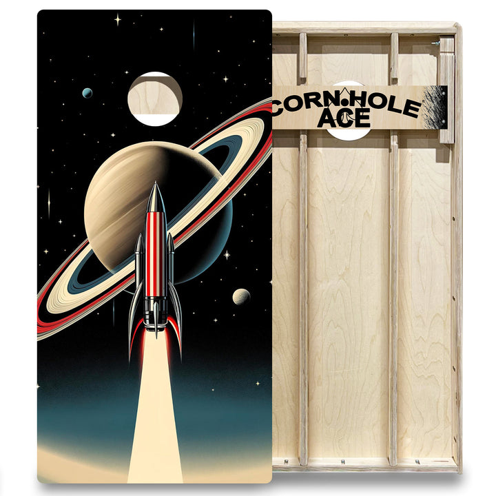 Launch to Saturn - Cornhole Board Set - Elite