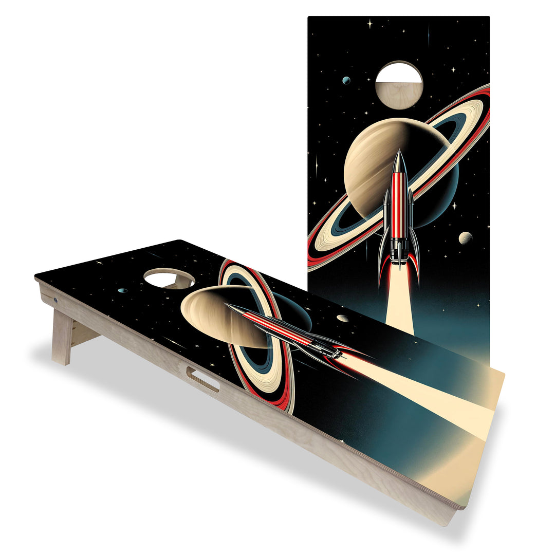 Launch to Saturn - Cornhole Board Set - Professional