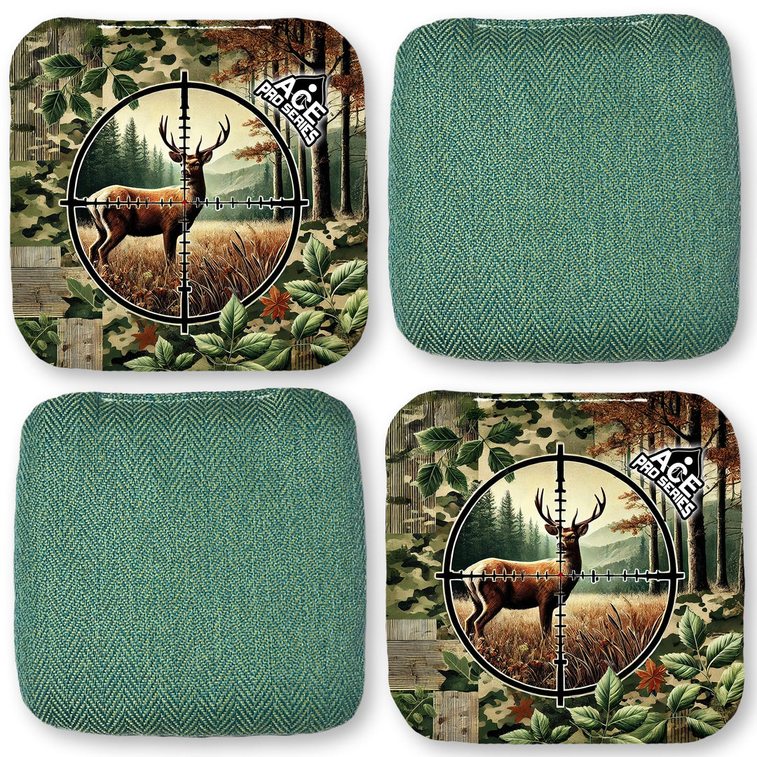 Locked in the Crosshairs - Green Carpet - ACE Pro Carpet Cornhole Bags