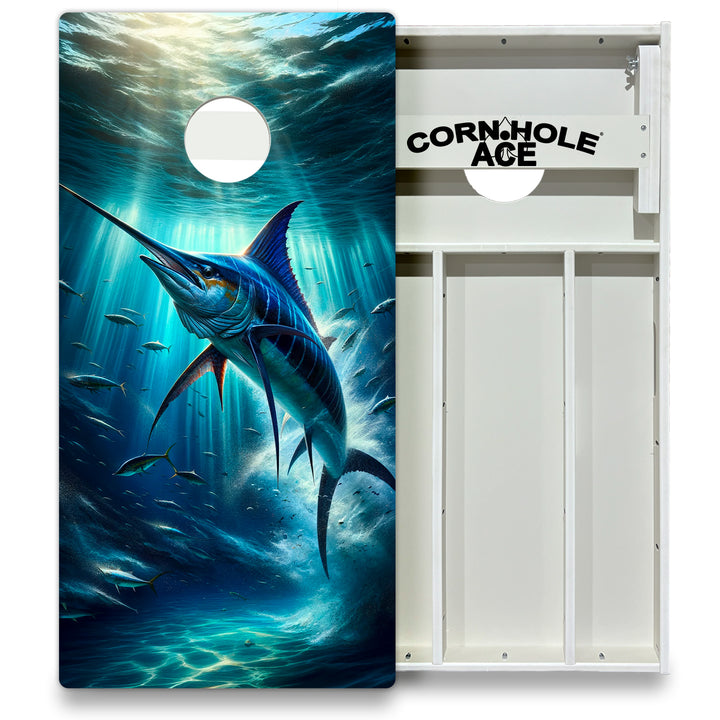 Marlin Majesty - Cornhole Board Set - All Weather