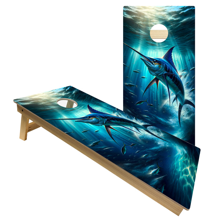 Marlin Majesty - Cornhole Board Set - Intermediate