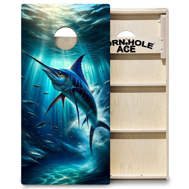 Marlin Majesty - Cornhole Board Set - Professional