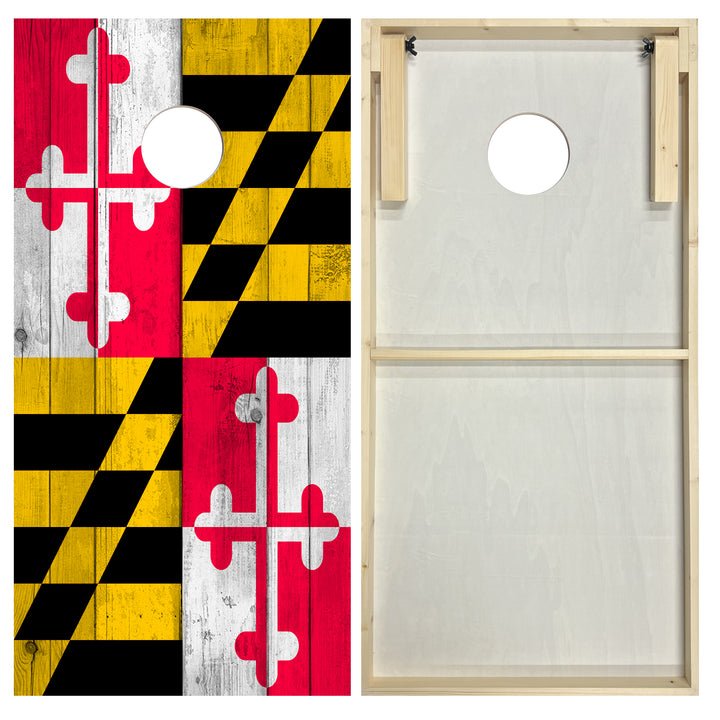 Maryland State Flag - Cornhole Board Set - Standard