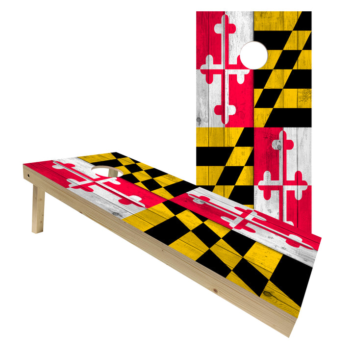 Maryland State Flag - Cornhole Board Set - Standard