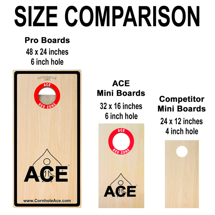 ACE Red Zone - Cornhole Boards Set - Tailgate