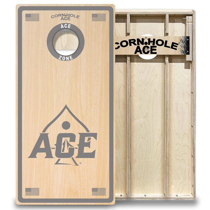 ACE Zone - Silver - Cornhole Board Set - Elite