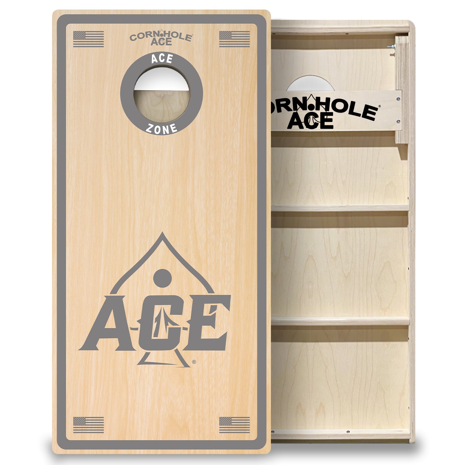 値下げ鬼レアRANDY CONE 6 CHANNEL SINGLE 6’0 ACE Zone - Silver - Cornhole Board Set - Professional – CornholeAce