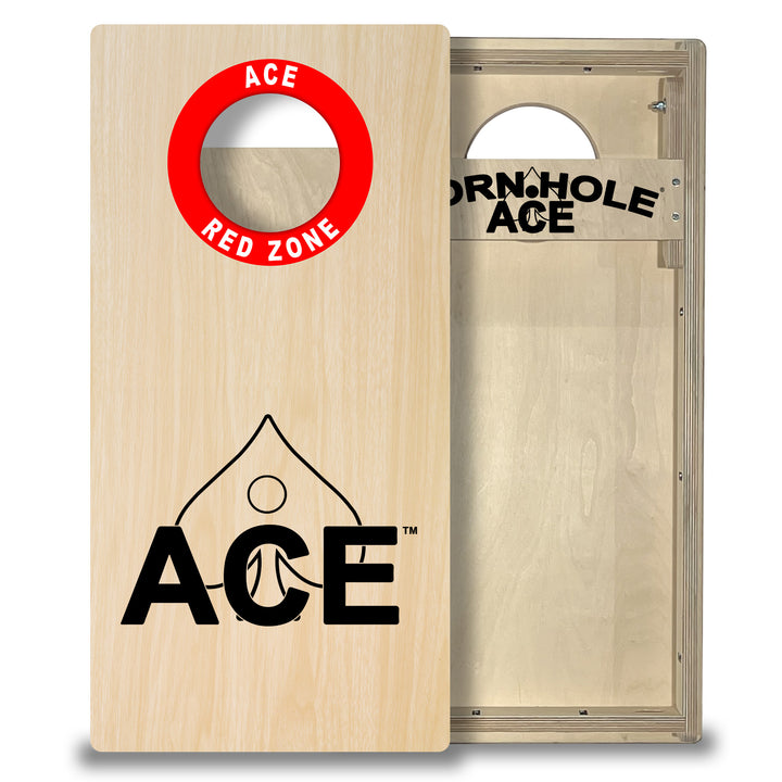 BLEMISHED ACE Red Zone OLD LOGO - Cornhole Boards Set - Tailgate