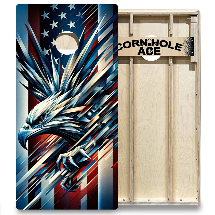 Patriotic Eagle - Cornhole Board Set - Elite