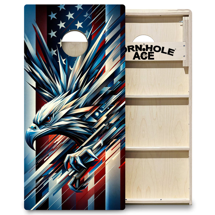 Patriotic Eagle - Cornhole Board Set - Professional