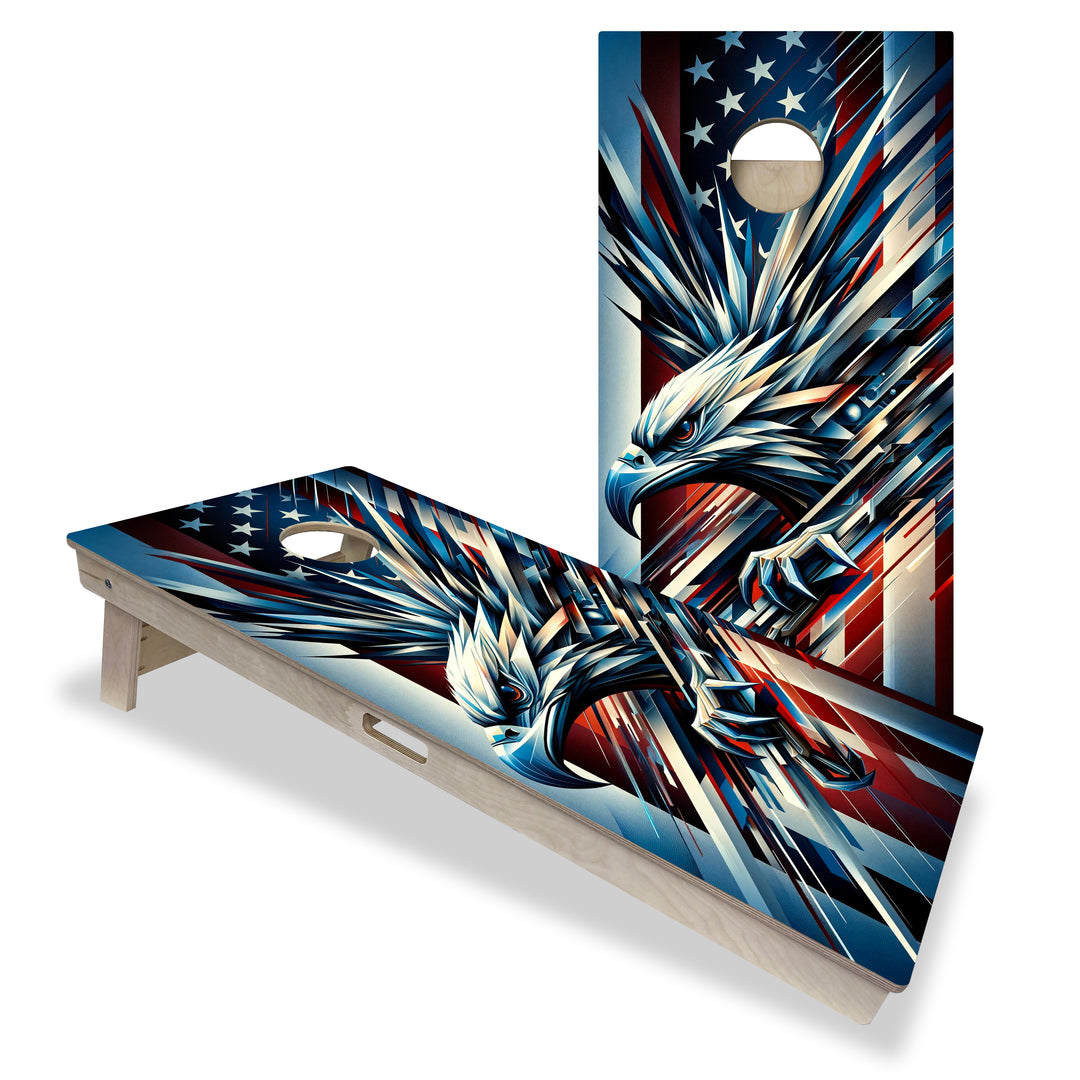 Patriotic Eagle - Cornhole Board Set - Professional