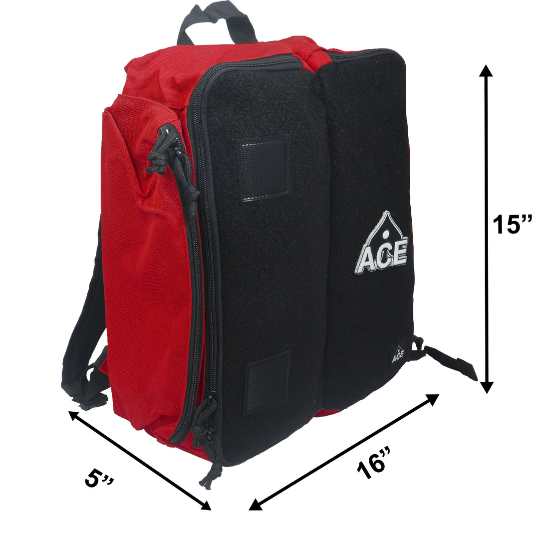 Cornhole Backpack with ACE Patch - Red