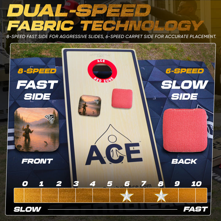 Rise and Cast - Pink Carpet - ACE Pro Carpet Cornhole Bags